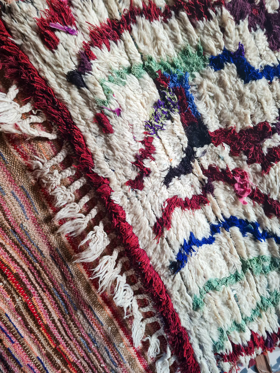 Boucherouite Vintage Rug "Stay" 85x165 cm