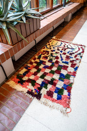 Boucherouite Vintage Rug "Stay" 85x165 cm