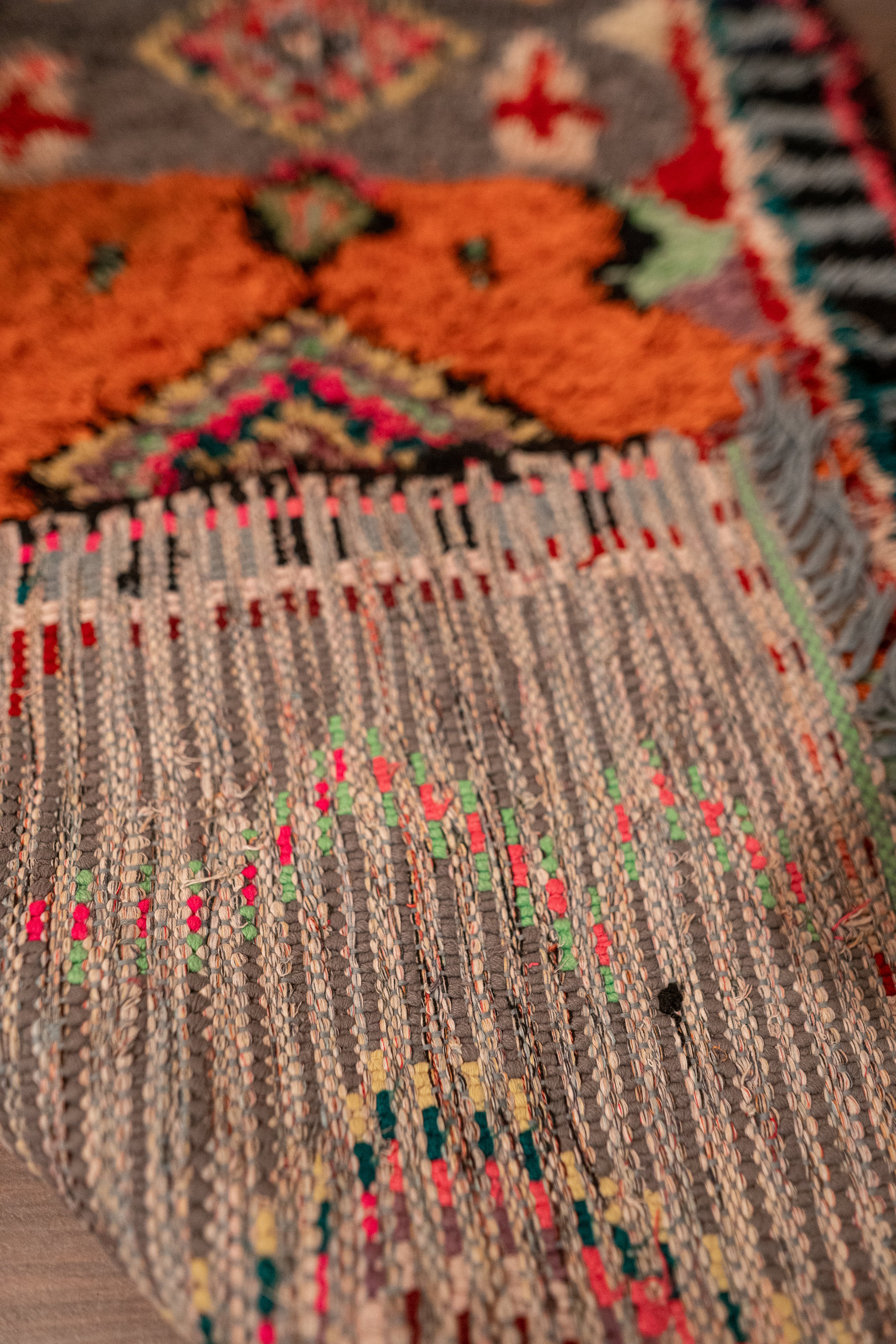 Boucherouite Vintage Rug "Sweet" 85x200 cm