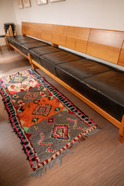 Boucherouite Vintage Rug "Sweet" 85x200 cm