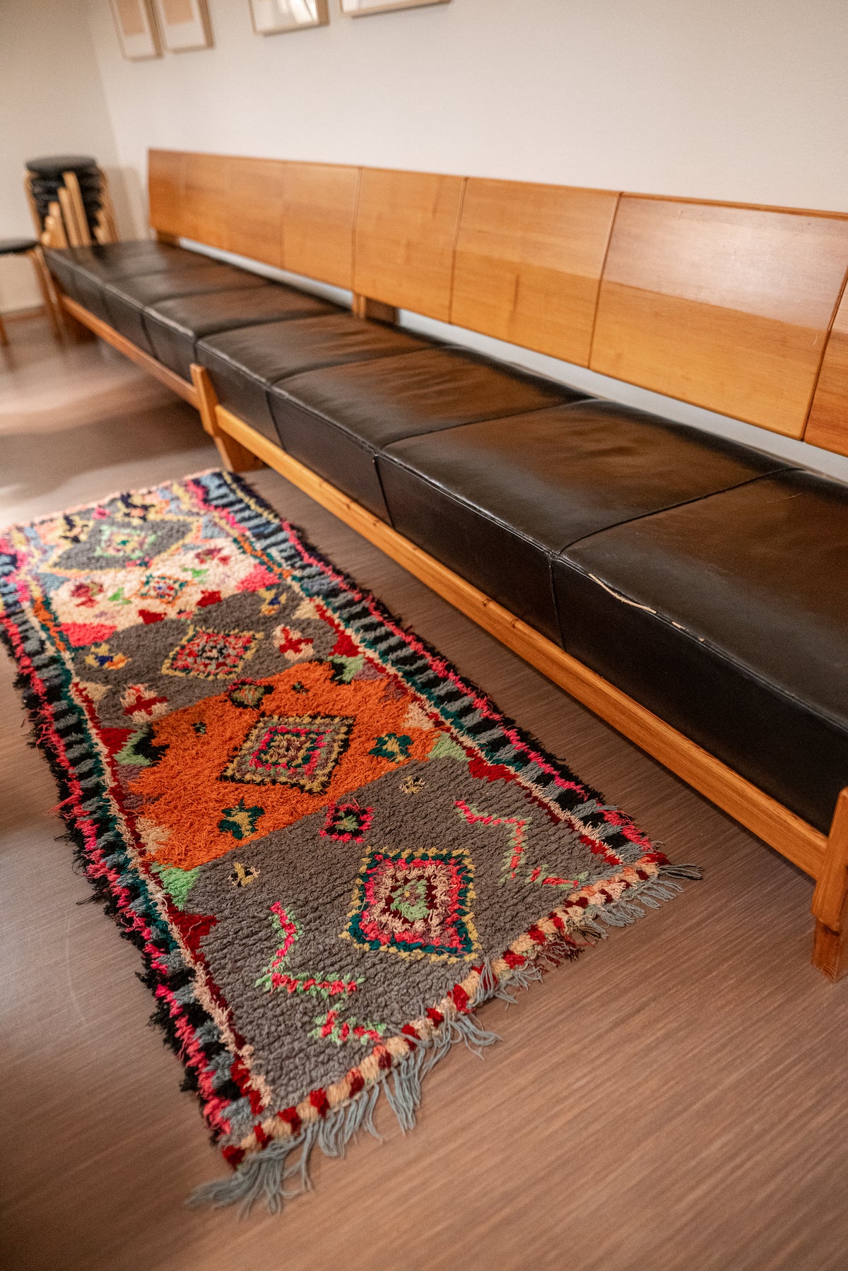 Boucherouite Vintage Rug "Sweet" 85x200 cm
