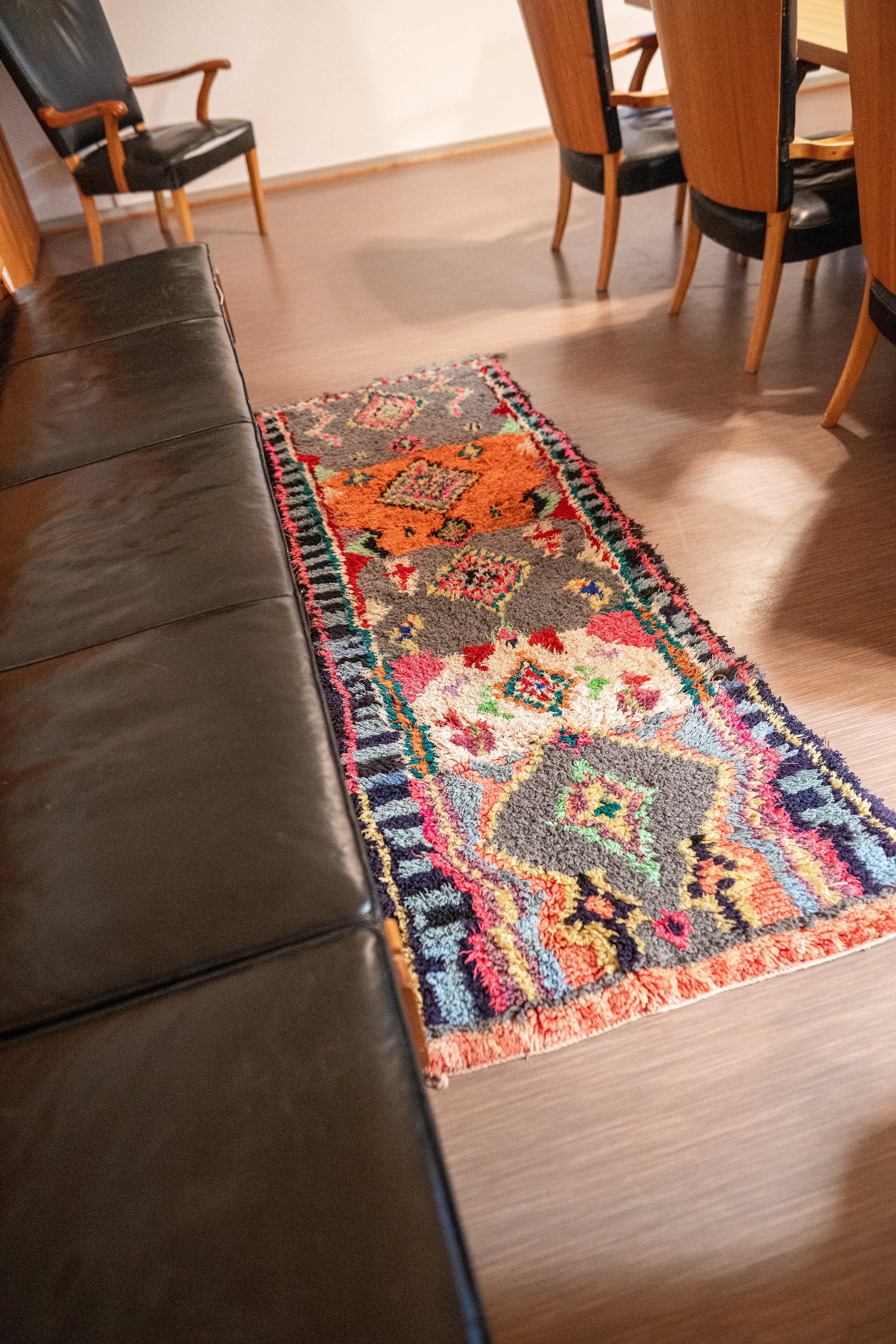 Boucherouite Vintage Rug "Sweet" 85x200 cm