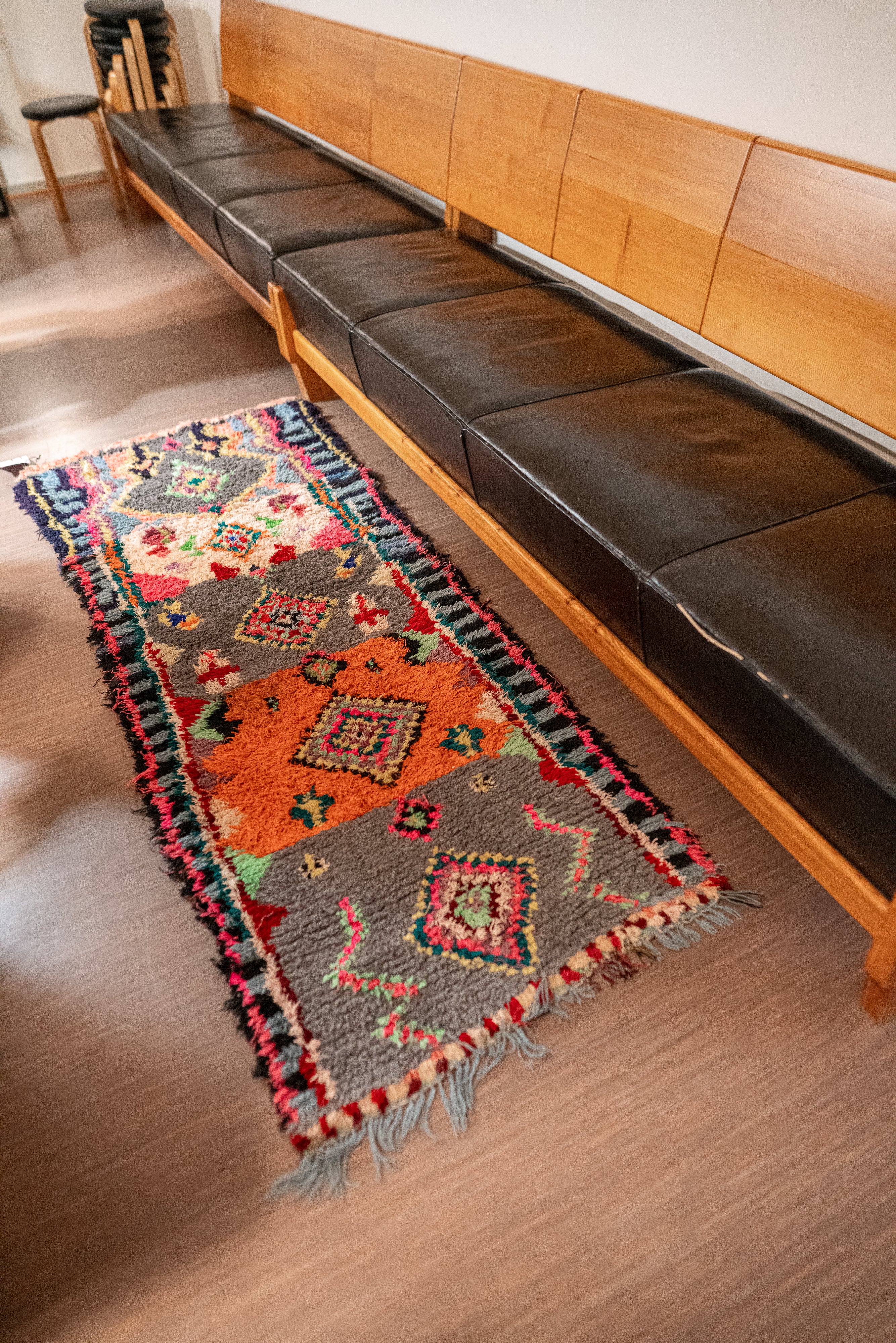 Boucherouite Vintage Rug "Sweet" 85x200 cm