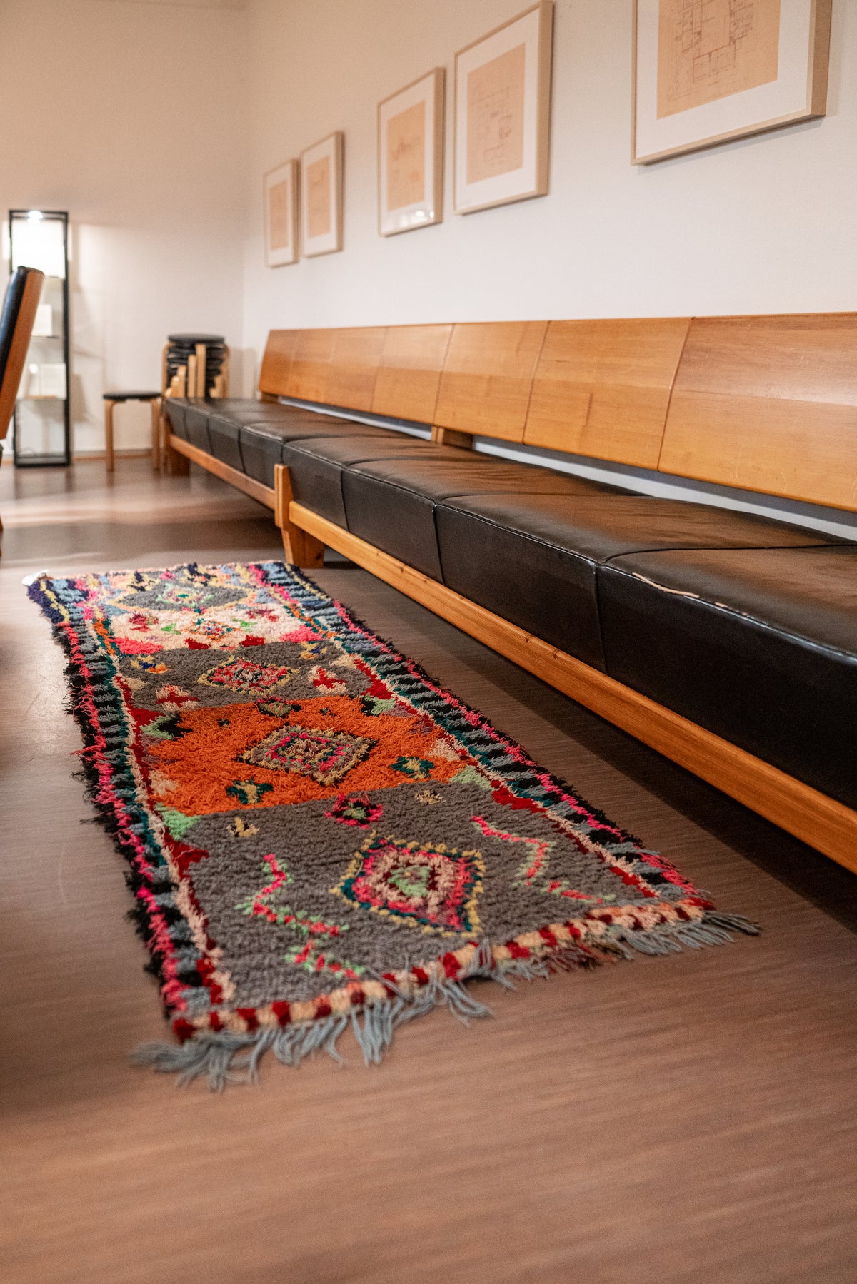 Boucherouite Vintage Rug "Sweet" 85x200 cm