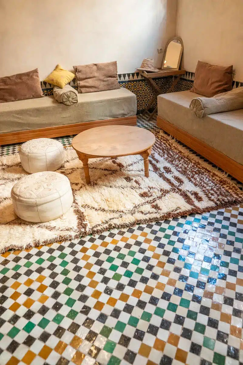 Marokkolainen vintage paimentolaismatto MADesign 2025