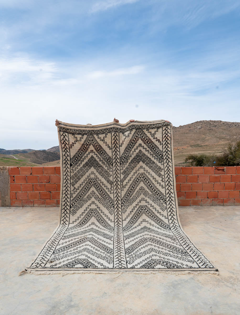 Beni Ouarain matto "ZicZac" 200x345 cm