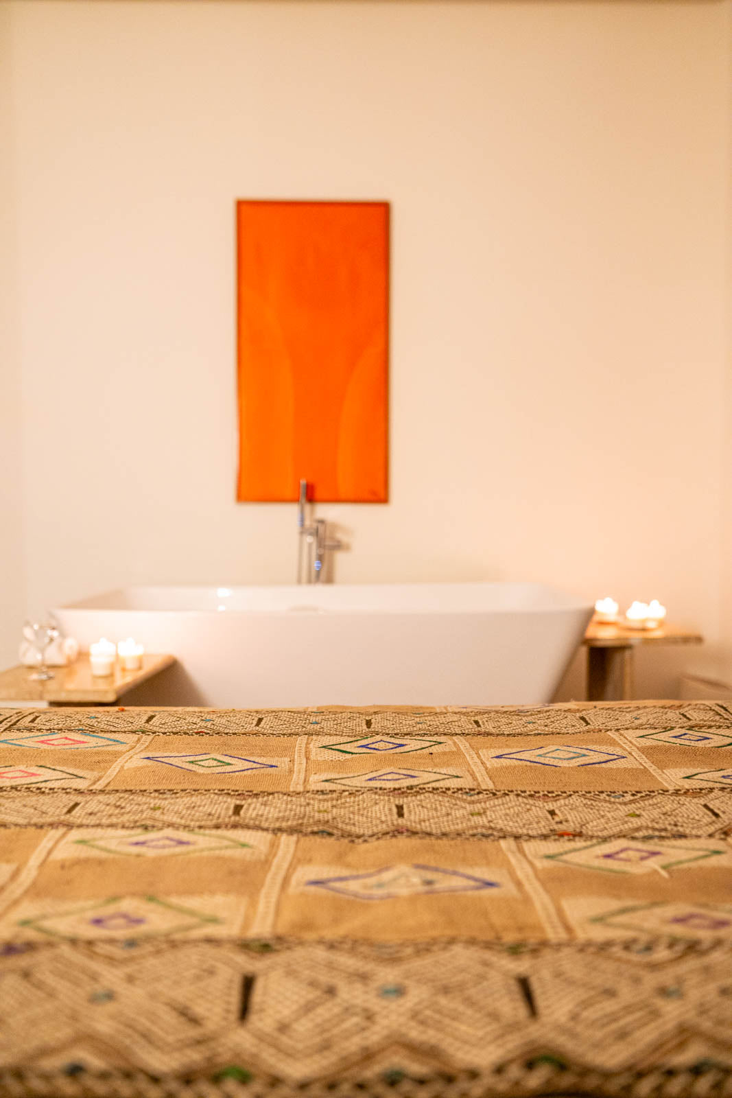Berber Kilim Vintage Rug “Soulmate” 145x240 cm