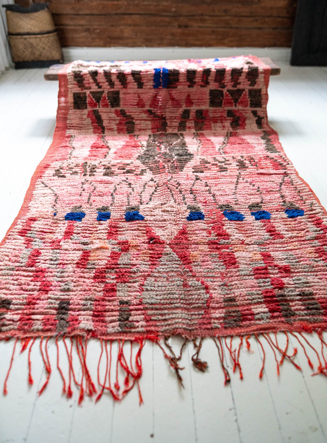 Azilal vintage matto "Truffle" 130x190 cm